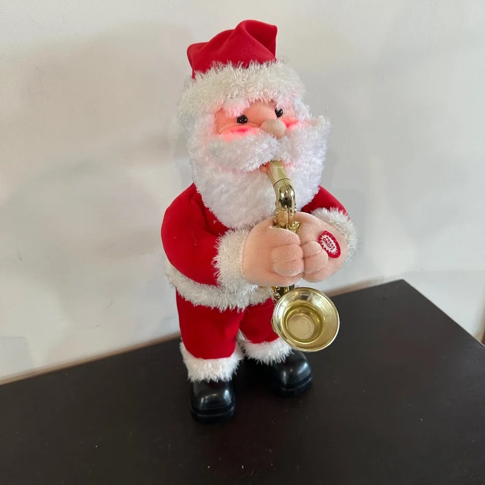 VTG RARE Animated Saxophone Santa Plays Have Yourself a Merry Little Christmas